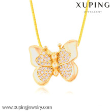 32373 Chine Wholesale pendentif charme papillon en plaqué or jaune